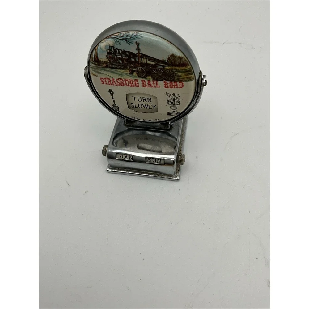 vintage Strasburg Rail Road souvenir perpetual desk calendar